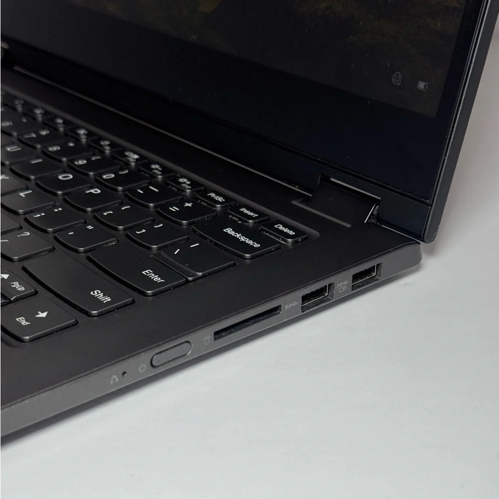 Lenovo Gray Laptop with Black Keyboard